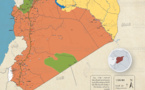 خريطة السيطرة العسكرية في سورية نهاية 2021 وبداية 2022